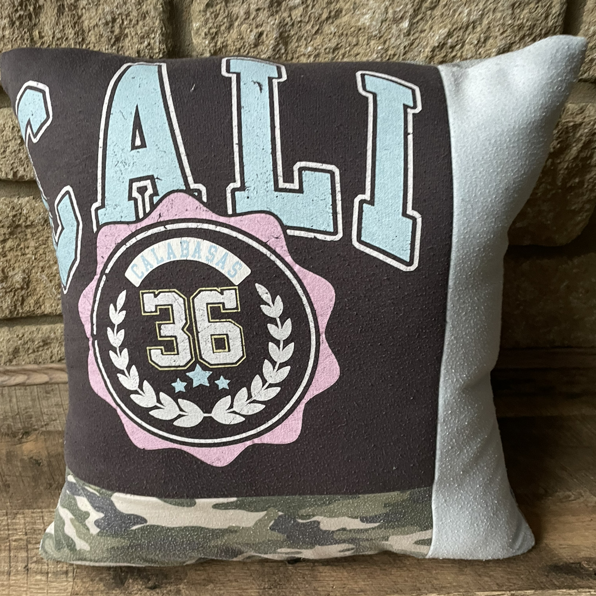 Patchwork keepsake or memory cushion - Image 2